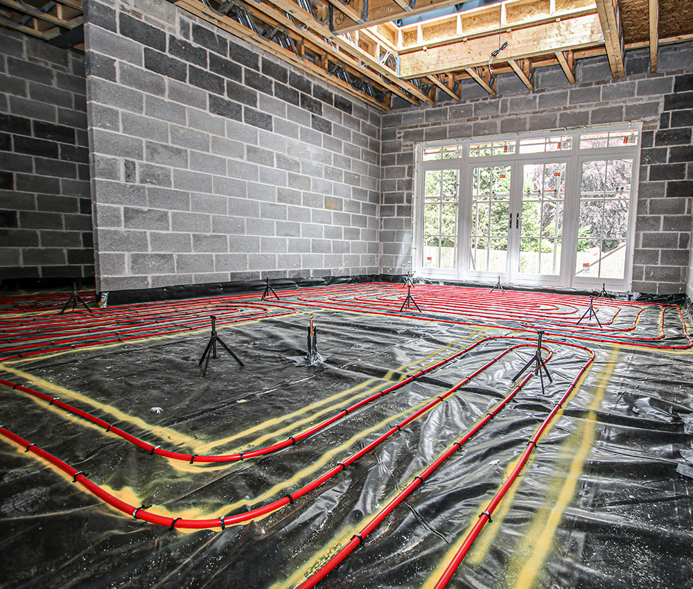 underfloor heating installation from Dixon MEP